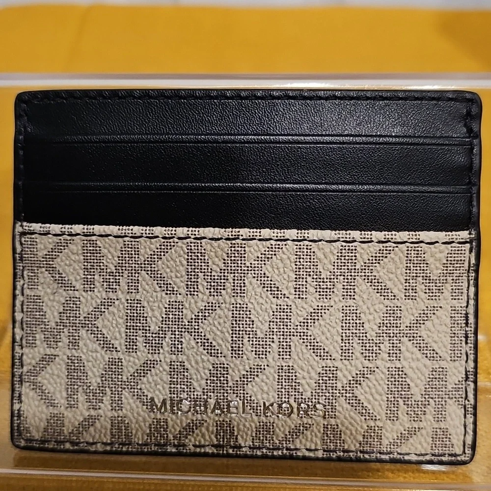Michael Kors Cooper Tall Card Case Hemp/Brown NWT